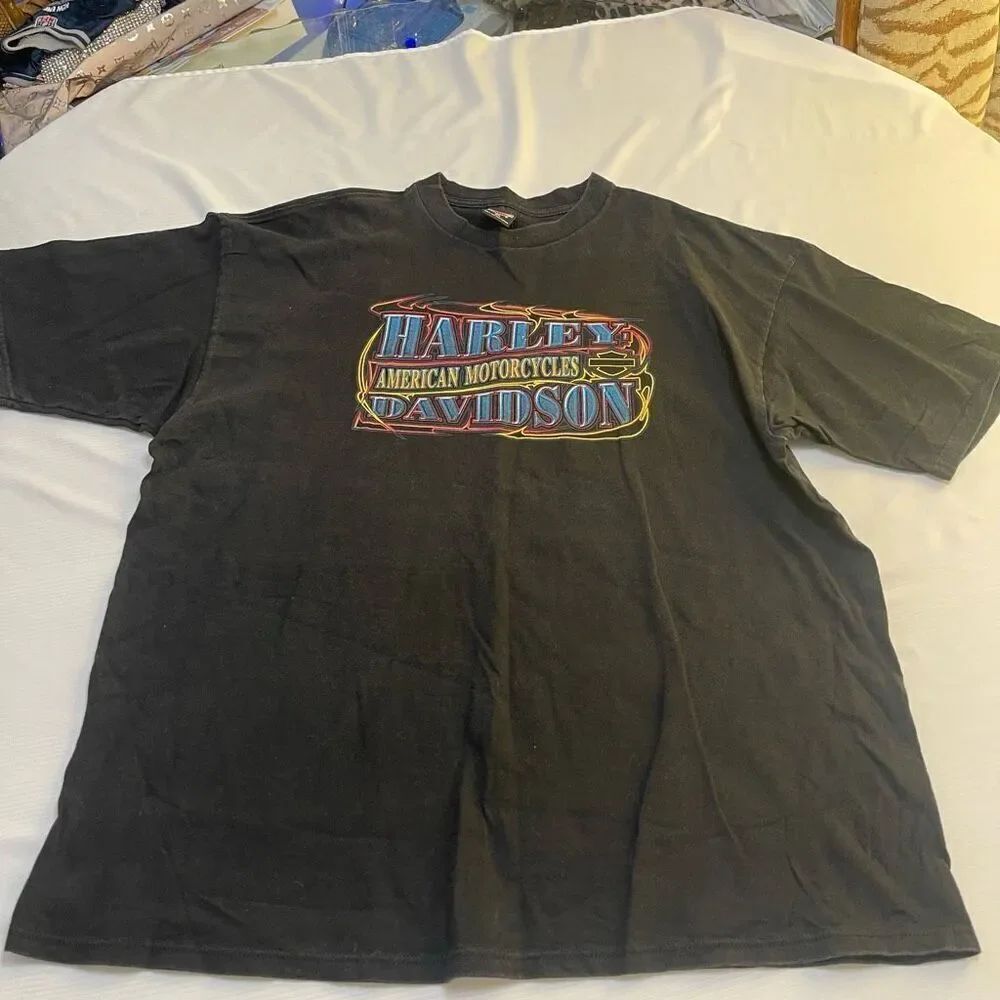 Harley Davidson Men’s Black VTG Elkridge Maryland T-Shirt Size 3XL